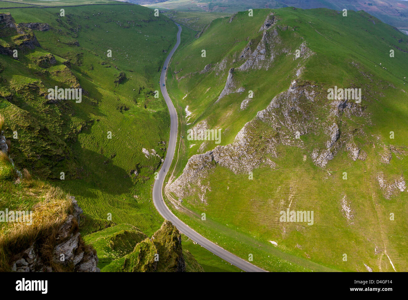 Winnats Pass Castleton Peak District National Park Derbyshire 