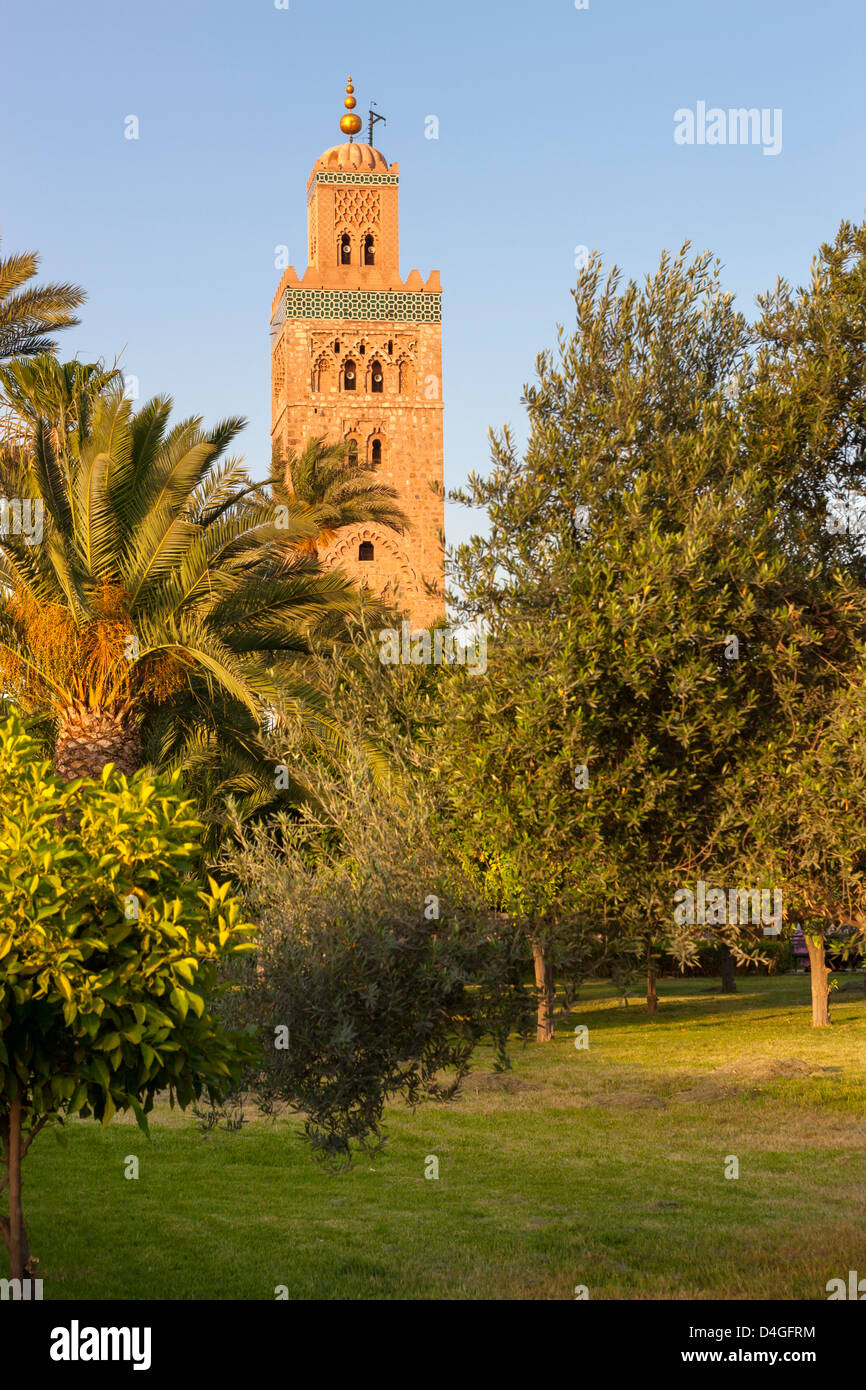Koutoubia mosque and minaret, Marrakesh, Morocco Stock Photo Alamy
