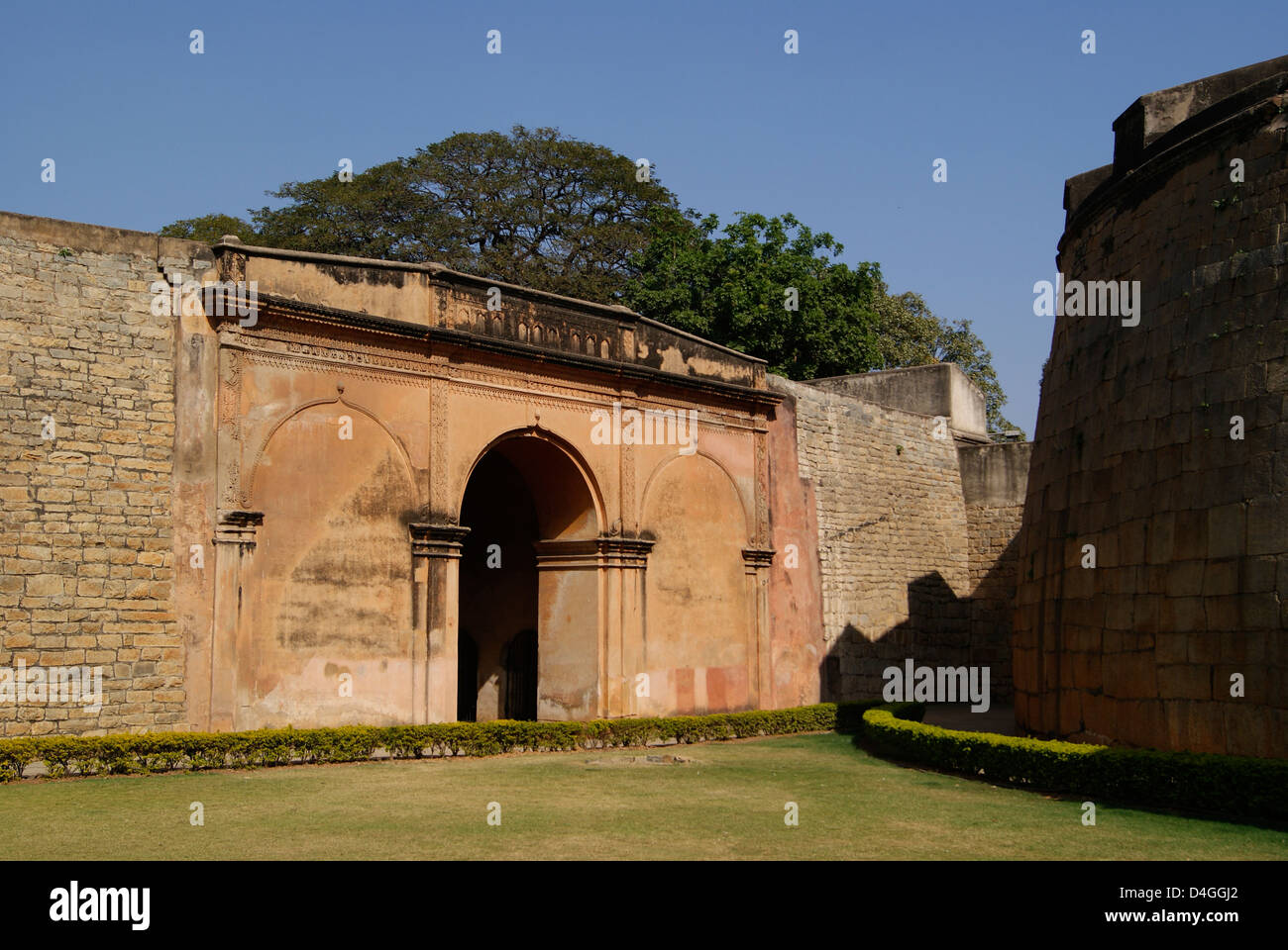 Bangalore Fort Inside View from Bengaluru India Stock Photo