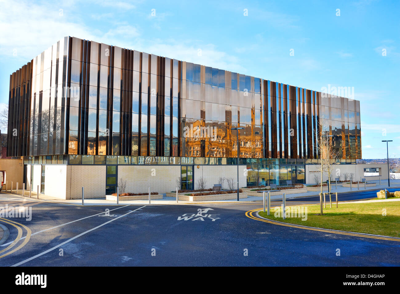 Michael Marks Building on the campus of Leeds University. It houses the M&S company archive and the exhibition 'Marks in Time' Stock Photo