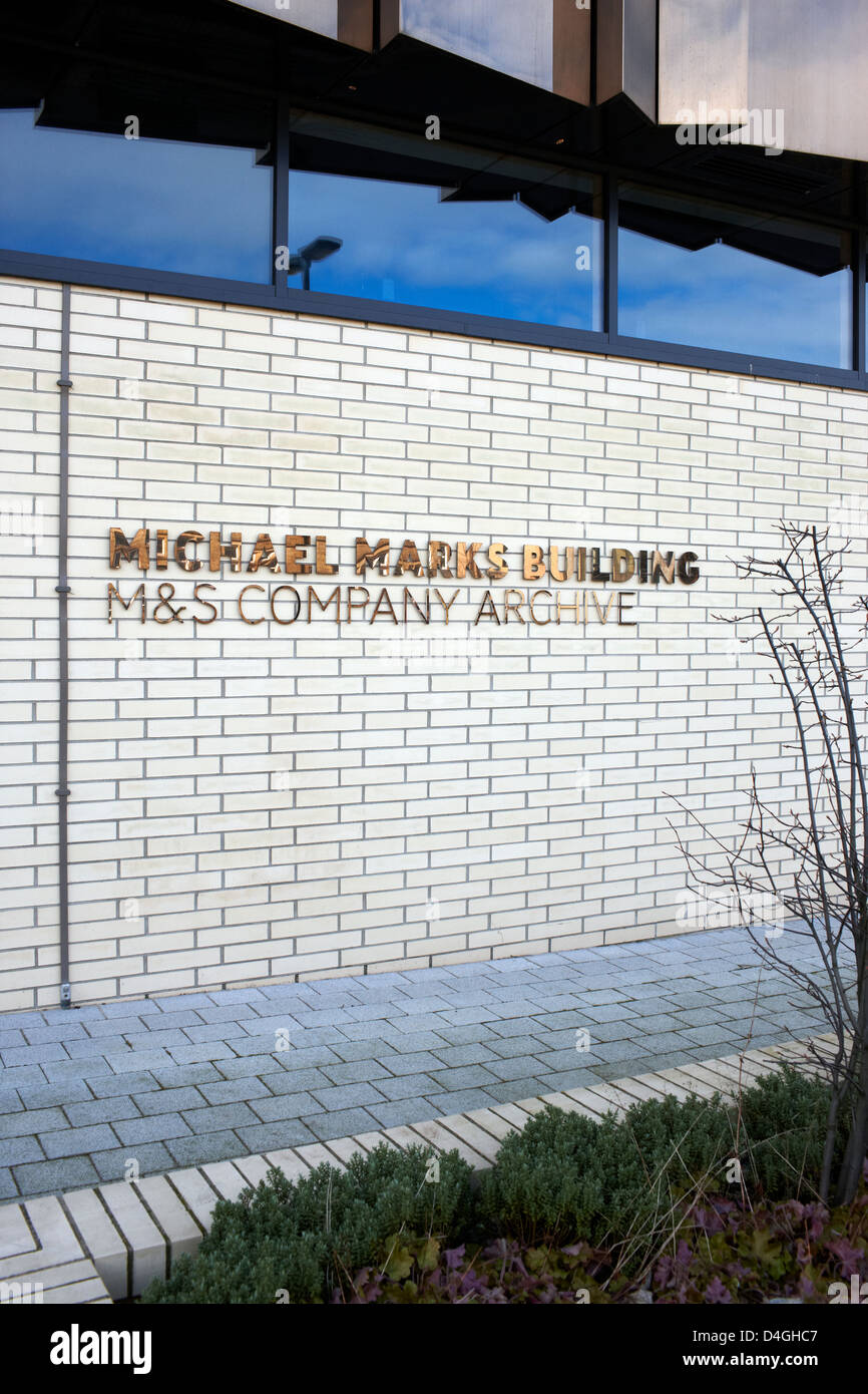 Michael Marks Building on the campus of Leeds University. It houses the M & S company archive and the exhibition 'Marks in Time' Stock Photo