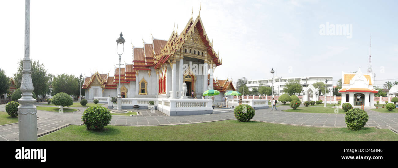 Wat Benchamabophit , The Marble Temple in Bangkok , Thailand Stock ...