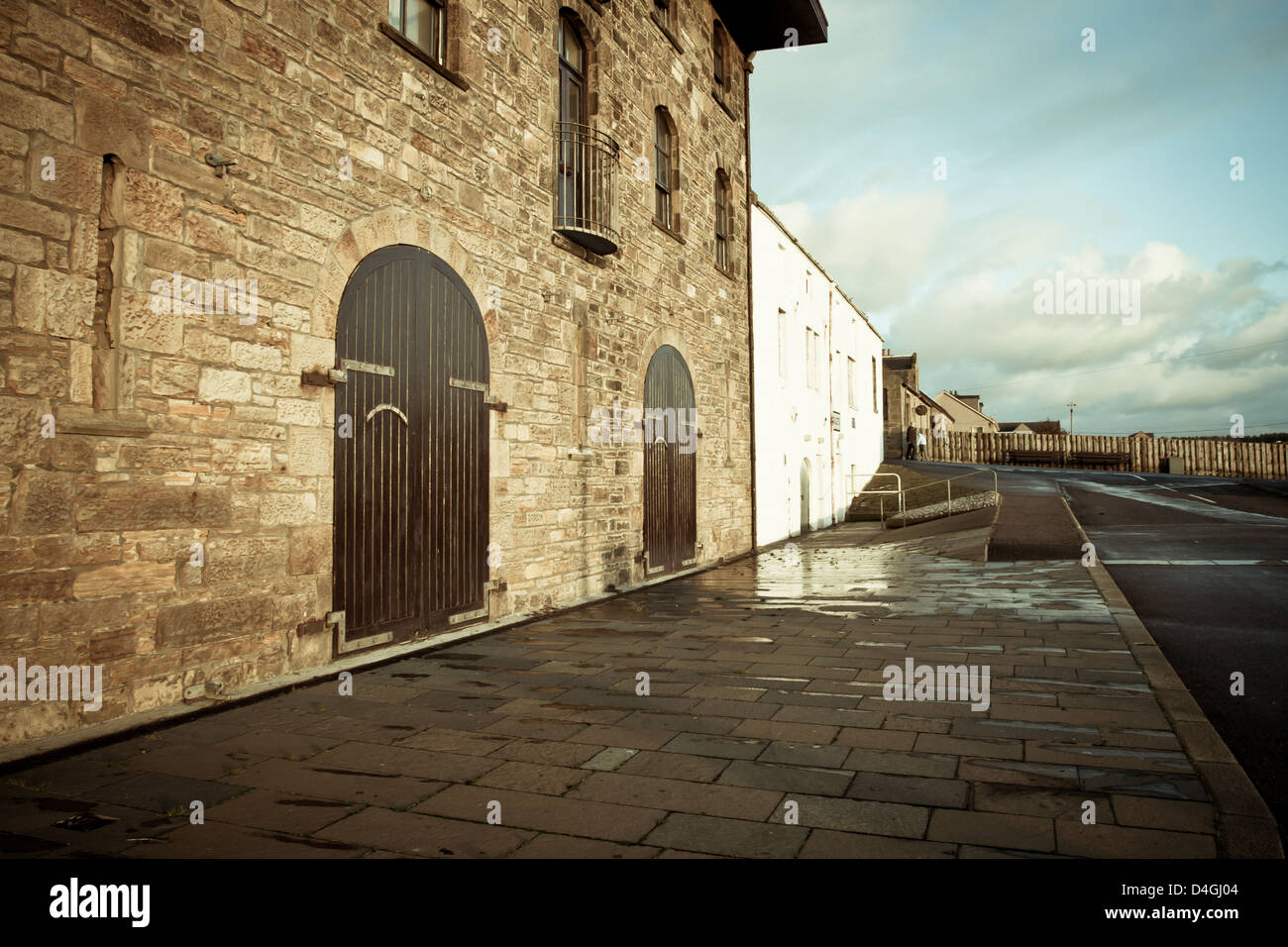 Renovated buildings at Burghead harbour in Scotland Stock Photo Alamy