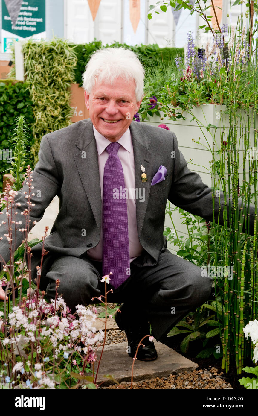 Roy Lancaster, OBE, VMH, plantsman, plant hunter, Radio and TV broadcaster. Stock Photo