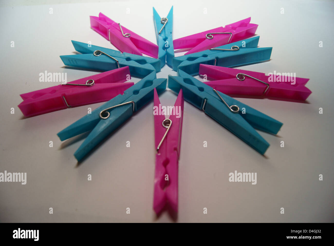 clothes pegs in shape of a star Stock Photo Alamy