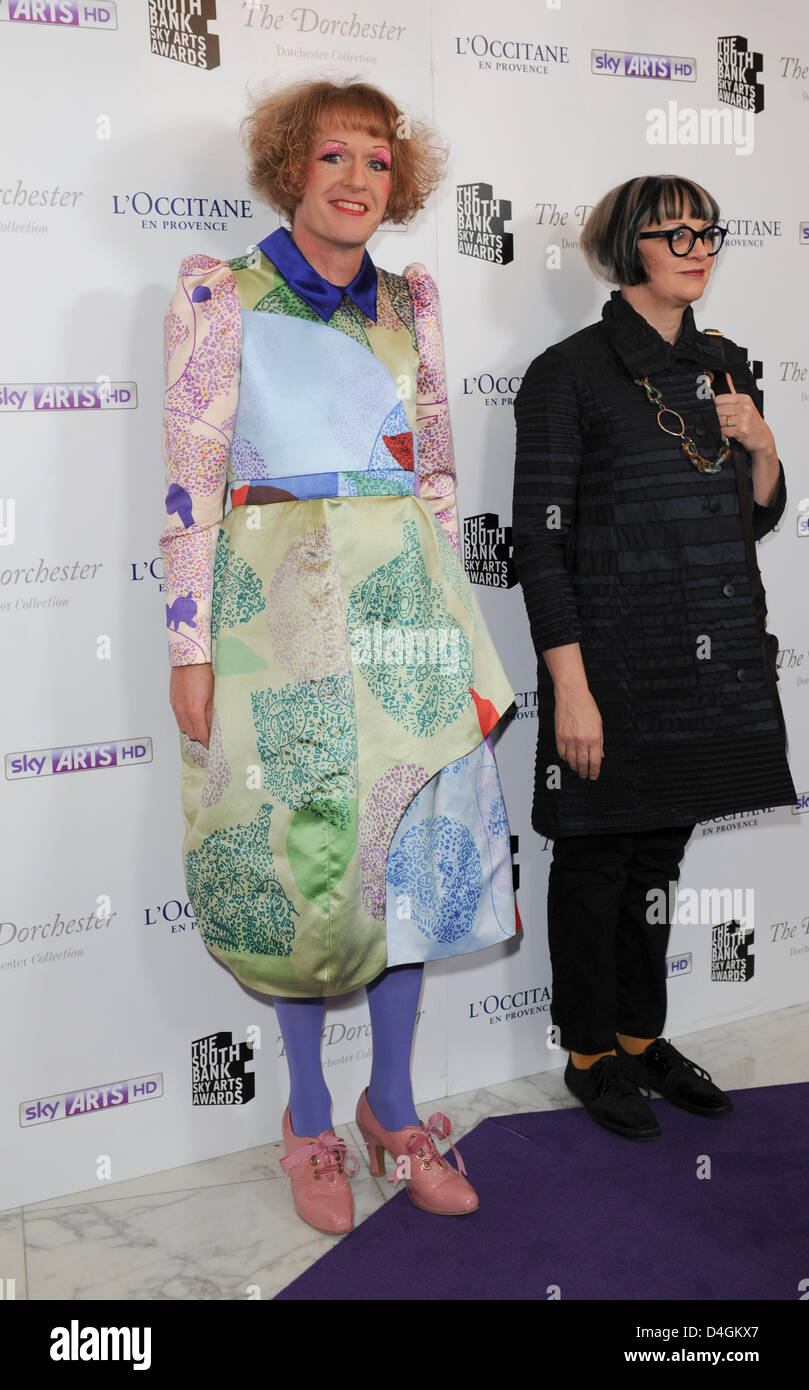 London, UK. 12th March 2013. The South Bank Sky Arts Awards 2013 at the Dorchester Hotel, Park Lane, London - March 12 2013  Pictured - Grayson Perry.  Credit:  KEITH MAYHEW / Alamy Live News Stock Photo