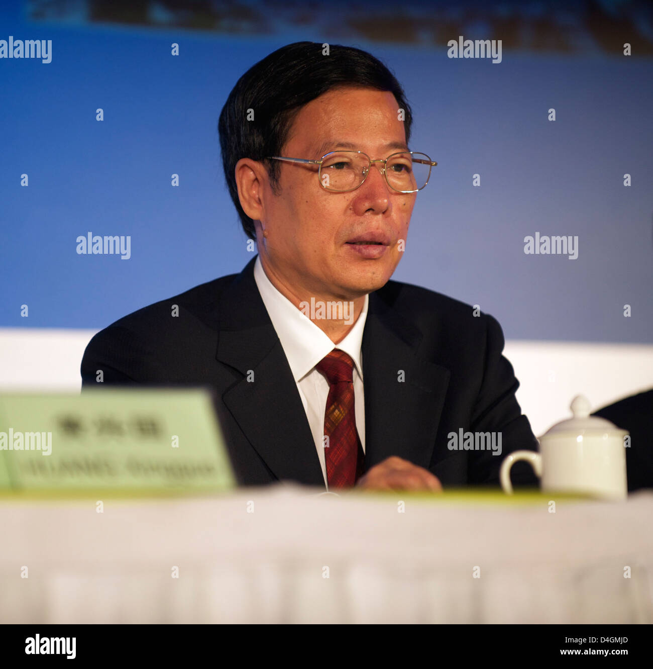 Zhang Gaoli, member of Politburo of the Communist Party of China. 2009 Stock Photo