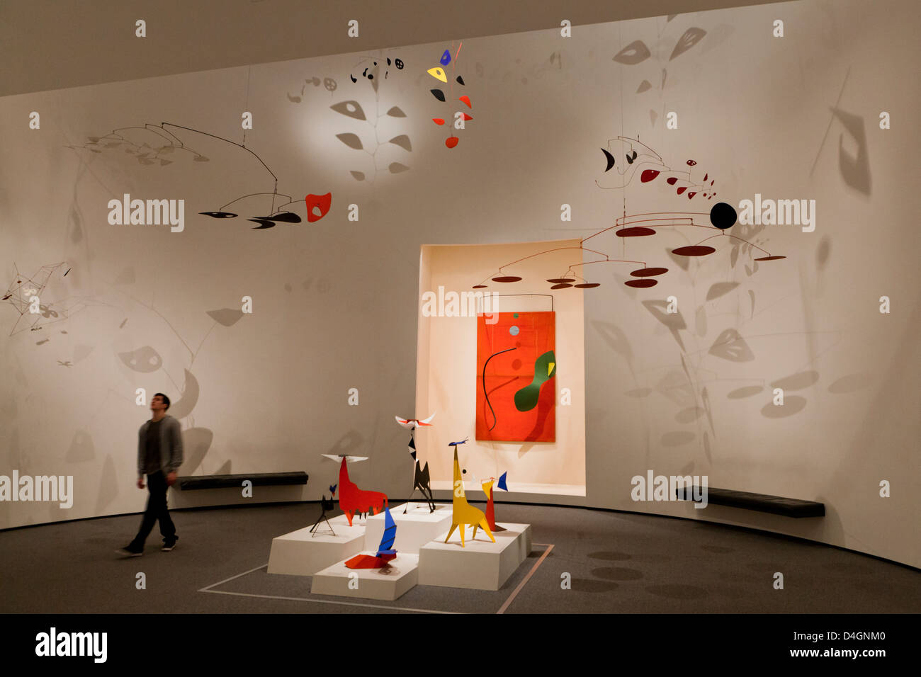 Alexander Calder exhibit at the Smithsonian, National Gallery of Art - Washington, DC USA Stock Photo