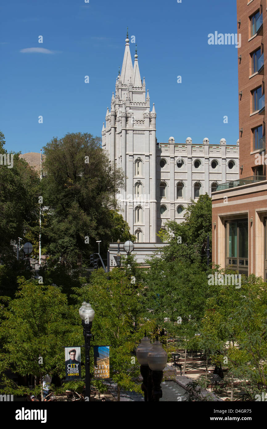 Salt Lake City Mormon LDS Temple Utah Stock Photo Alamy
