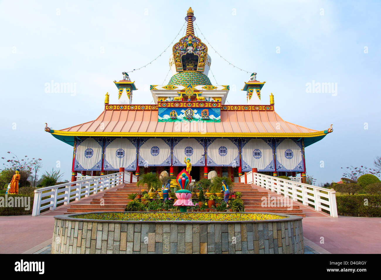 The German Temple, Lumbini, Nepal Stock Photo