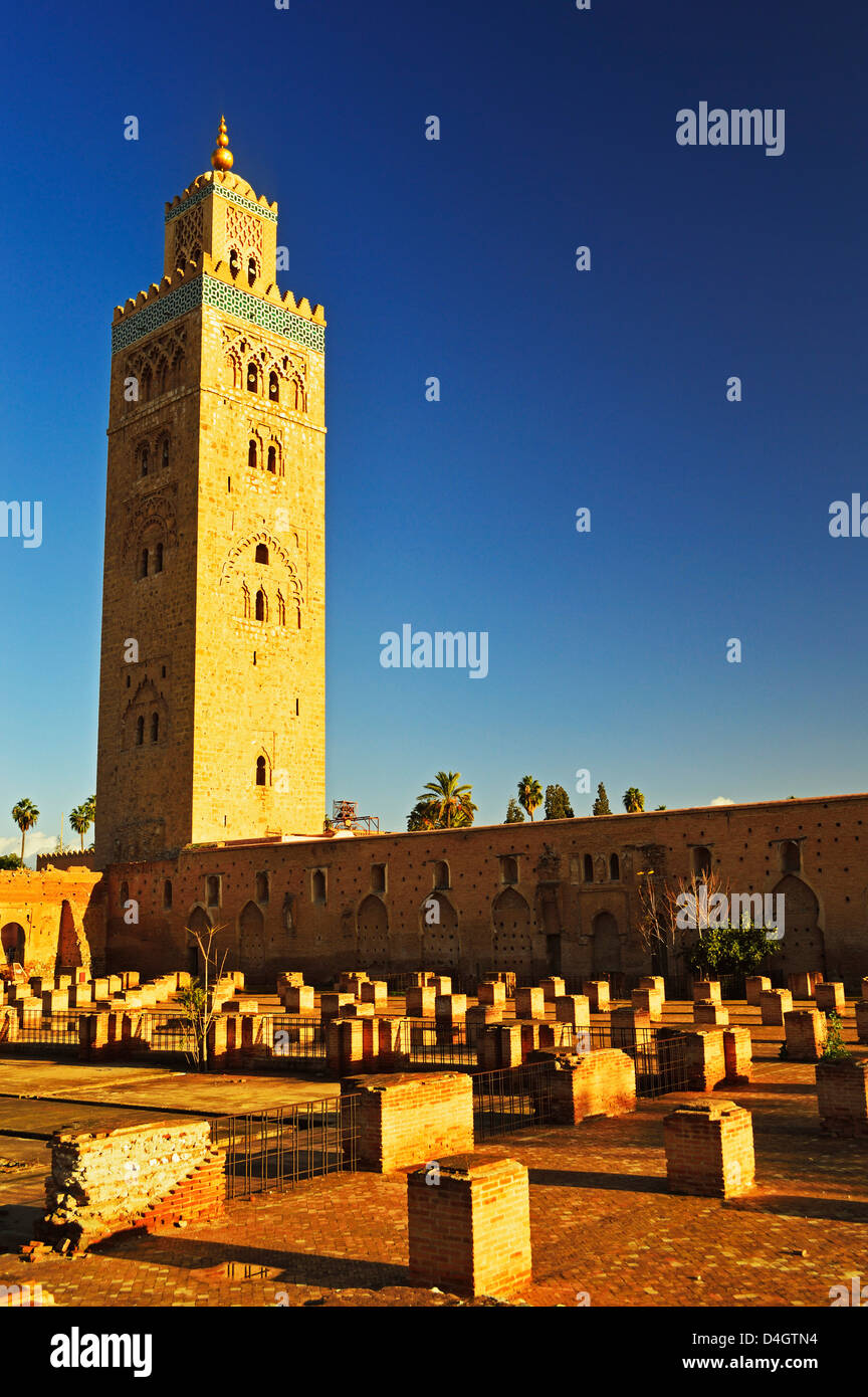 Koutoubia Mosque, Marrakesh, Morocco, North Africa Stock Photo
