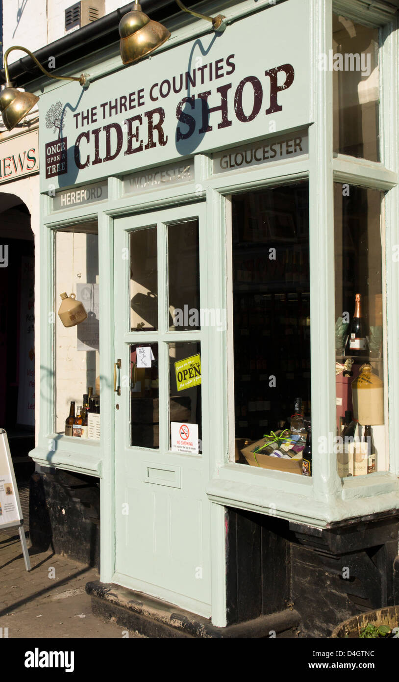 Ledbury, a country town in Herefordshire, England. The Three Counties