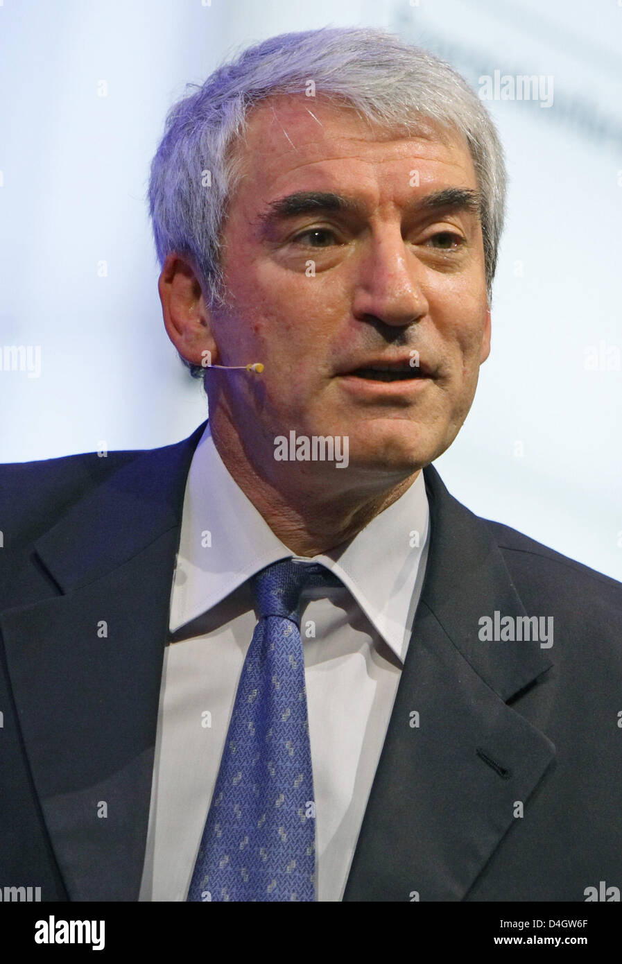 Marc Boudier, Europe Director of 'Electricite de France' (EDF), seen at a press conference in Stuttgart, Germany, 9th July 2008. Photo: Uwe Anspach Stock Photo