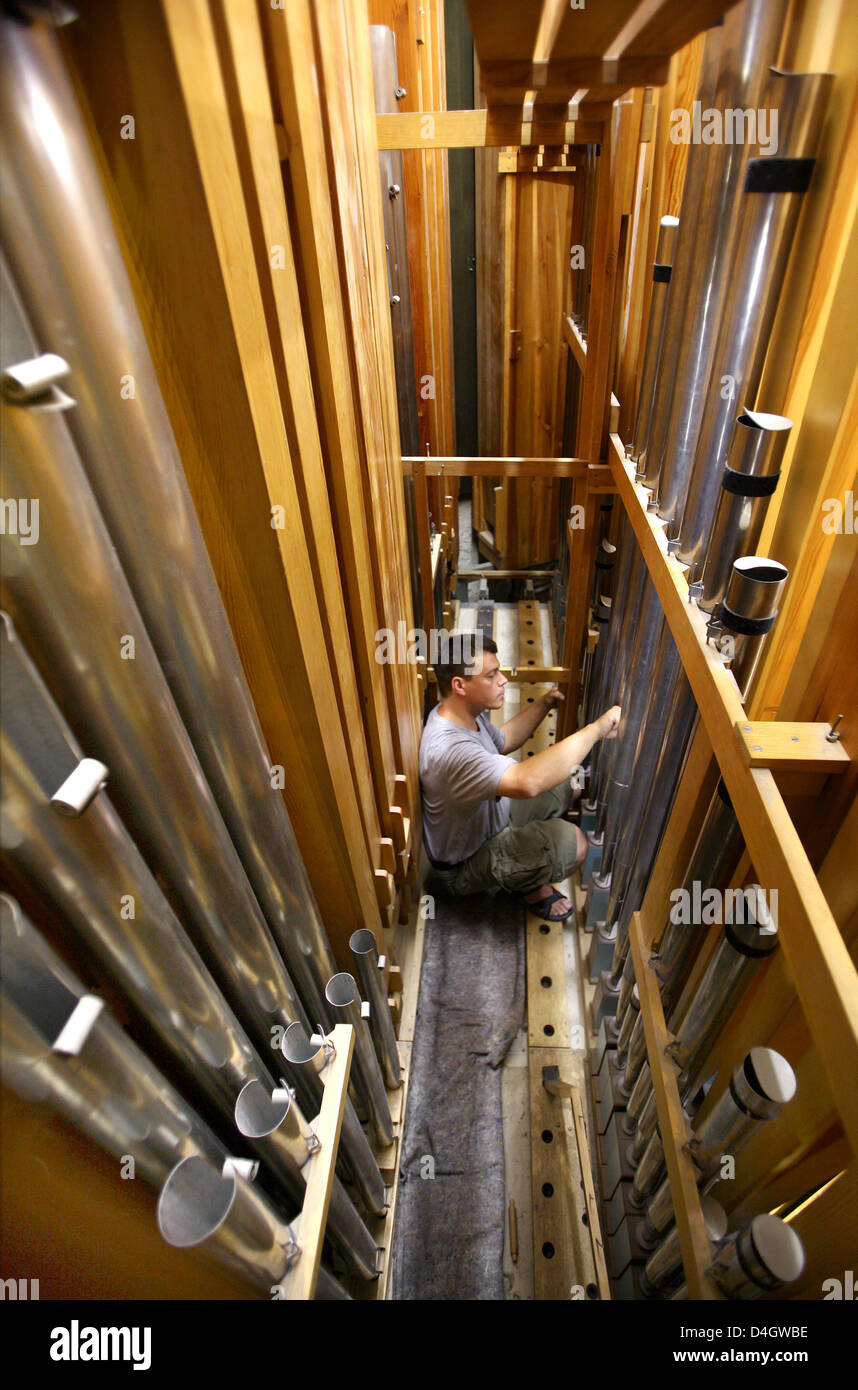 Organ builder Martin Stendel of the company 'Alexander Schuke organ