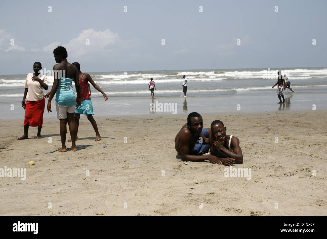 Young Men And Women Are Pictured At The Beach In Accra Ghana 22 June young-men-and-women-are-pictured-at-the-beach-in-accra-ghana-22-june