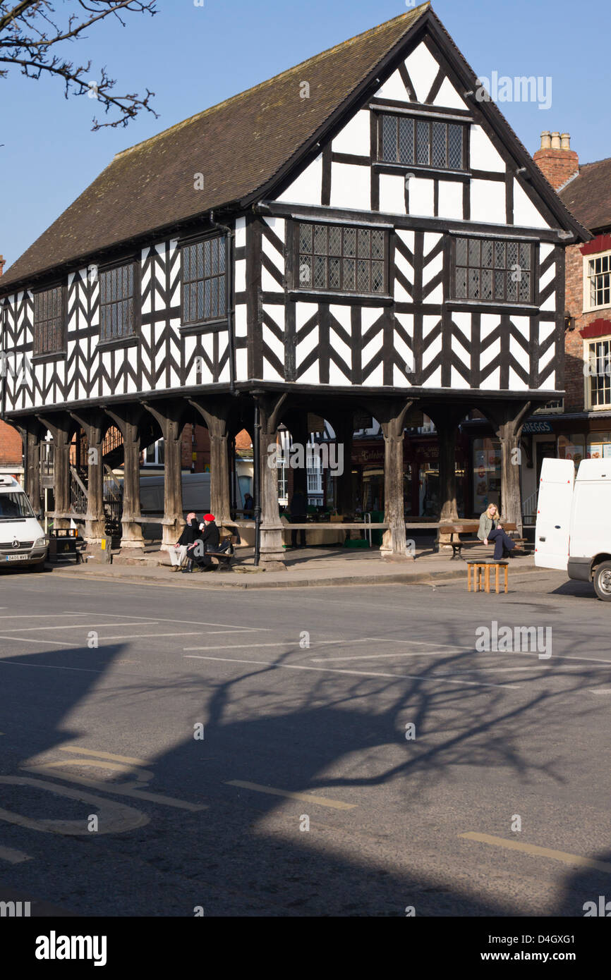 Ledbury, a country town in Herefordshire, England. The Market House