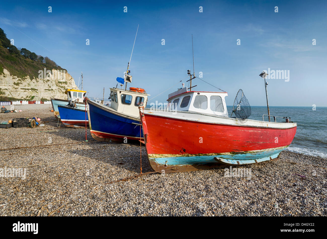 Fishing boats on the beach hi-res stock photography and images - Alamy