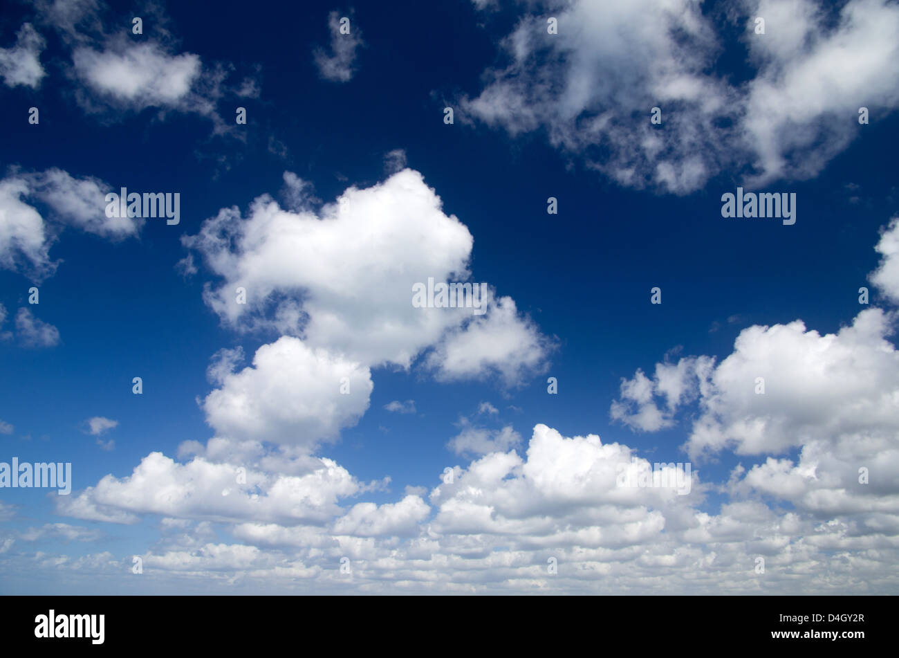 blue sky background with tiny clouds Stock Photo Alamy