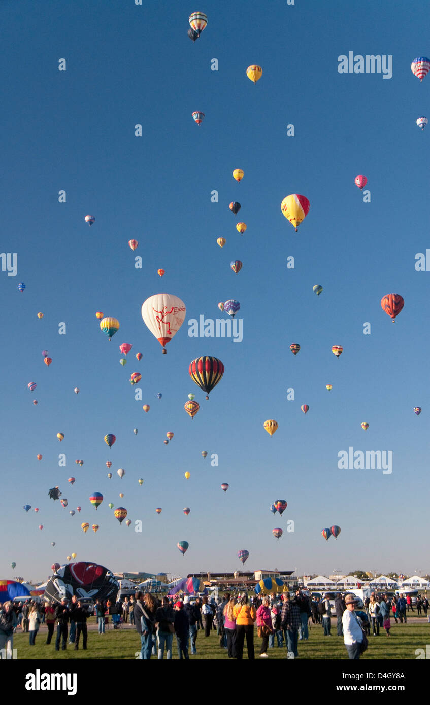 The 2012 Balloon Fiesta, Albuquerque, New Mexico, USA Stock Photo