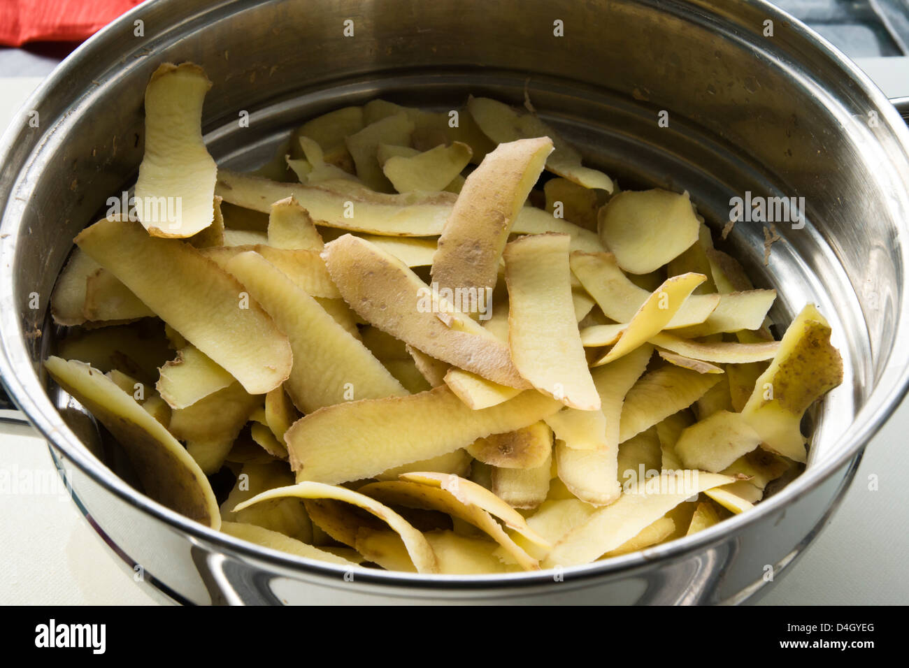 Potato Peelings or Potato Peel Stock Photo Alamy