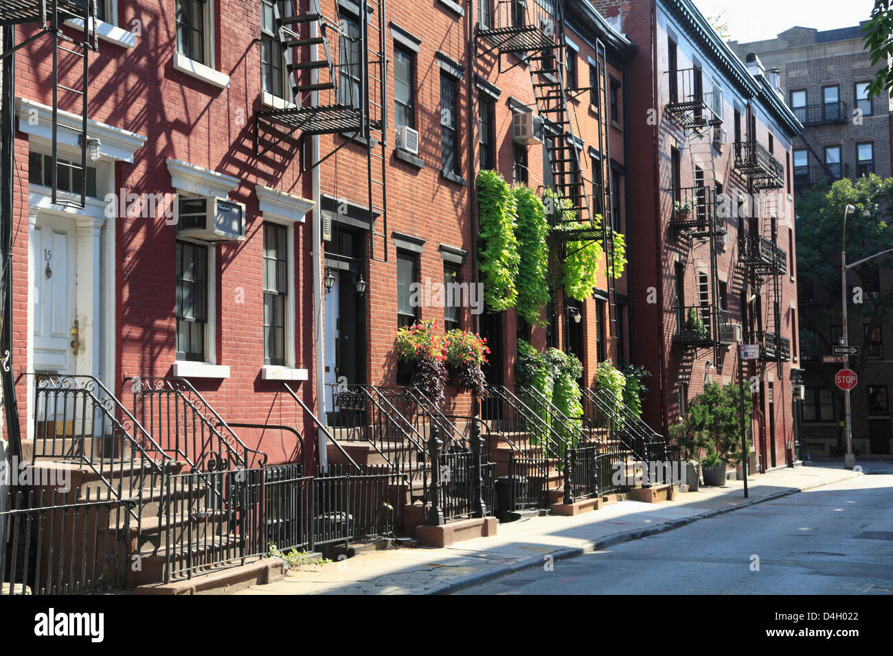 Gay Street, Greenwich Village, West Village, Manhattan, New York City, USA Stock Photo