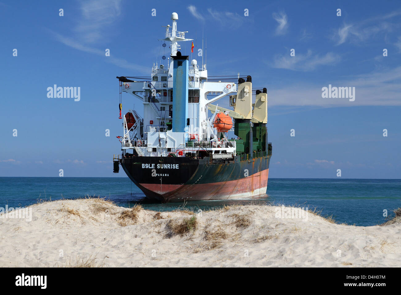 Cargo ship wreck Stock Photo Alamy