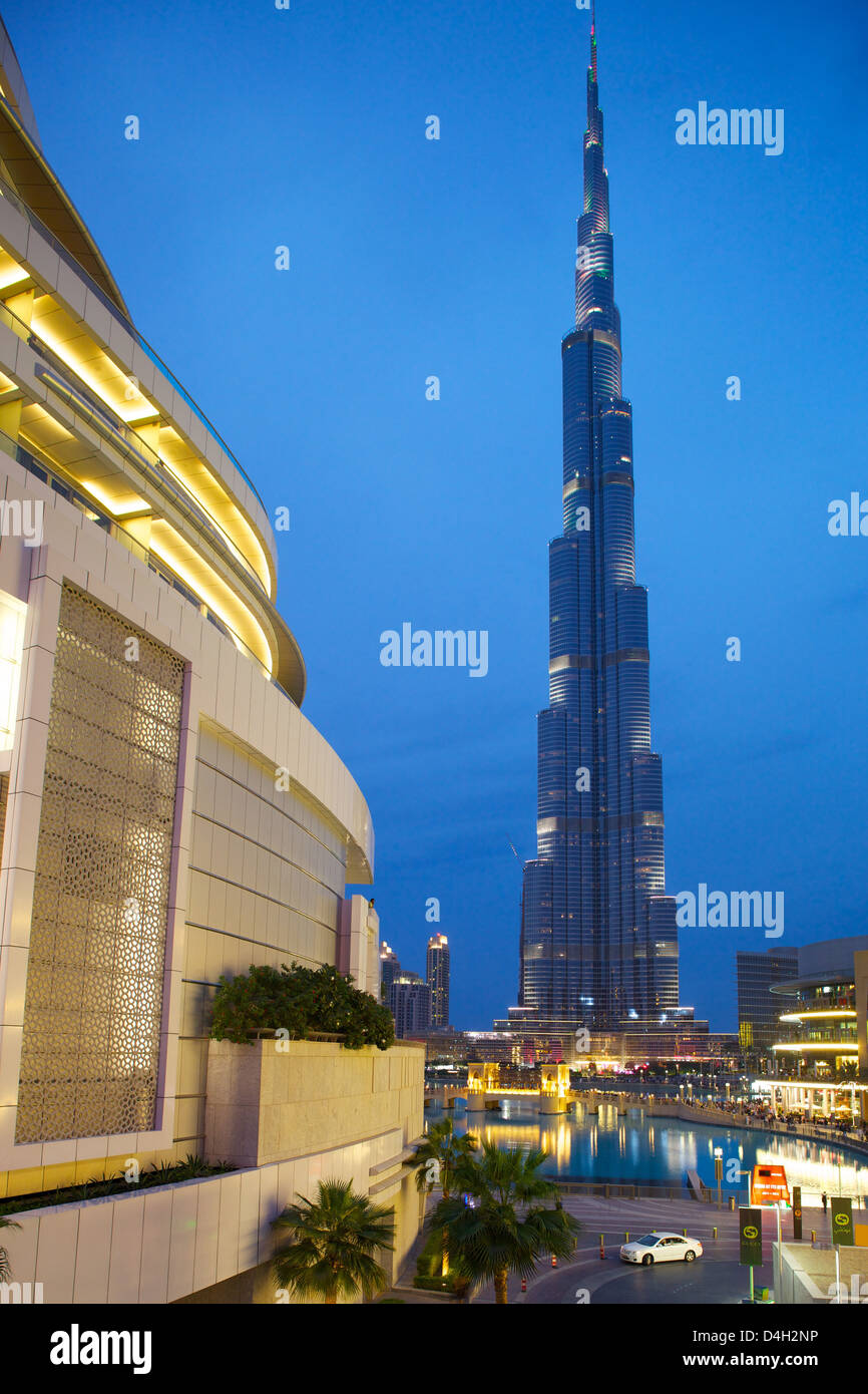 The Burj Khalifa, World's tallest building, Dubai, United Arab Emirates, Middle East Stock Photo