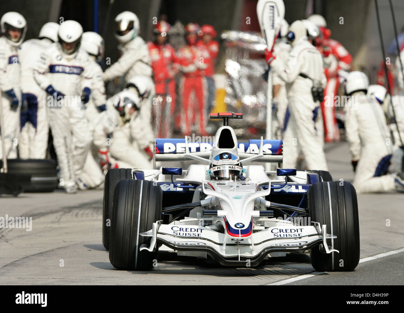 Bmw sauber driver nick heidfeld at the shanghai international circuit