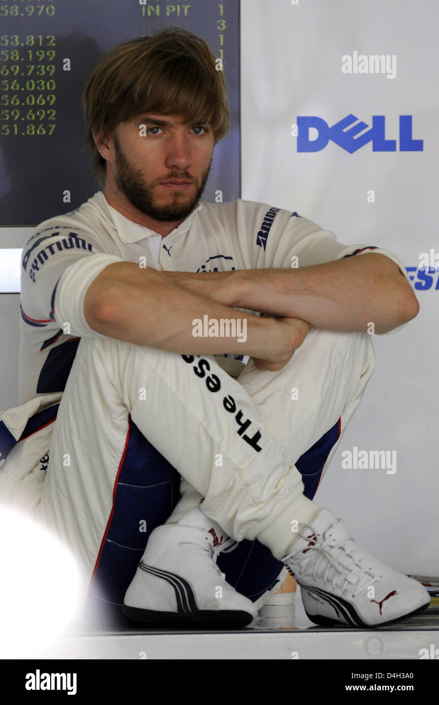 Bmw sauber driver nick heidfeld at the shanghai international circuit
