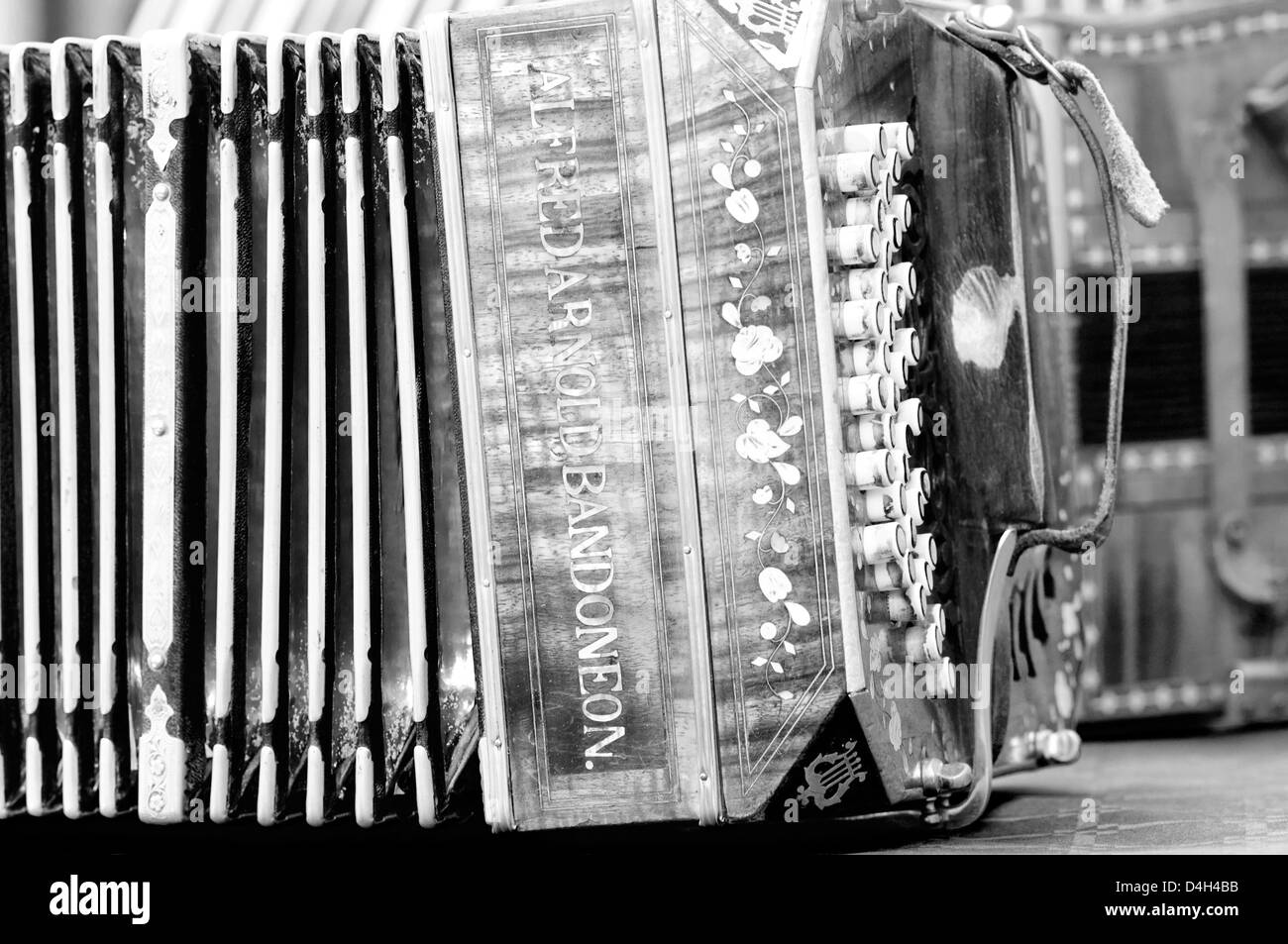 Bandoneon, Traditional Tango Musical Instrument Stock Photo