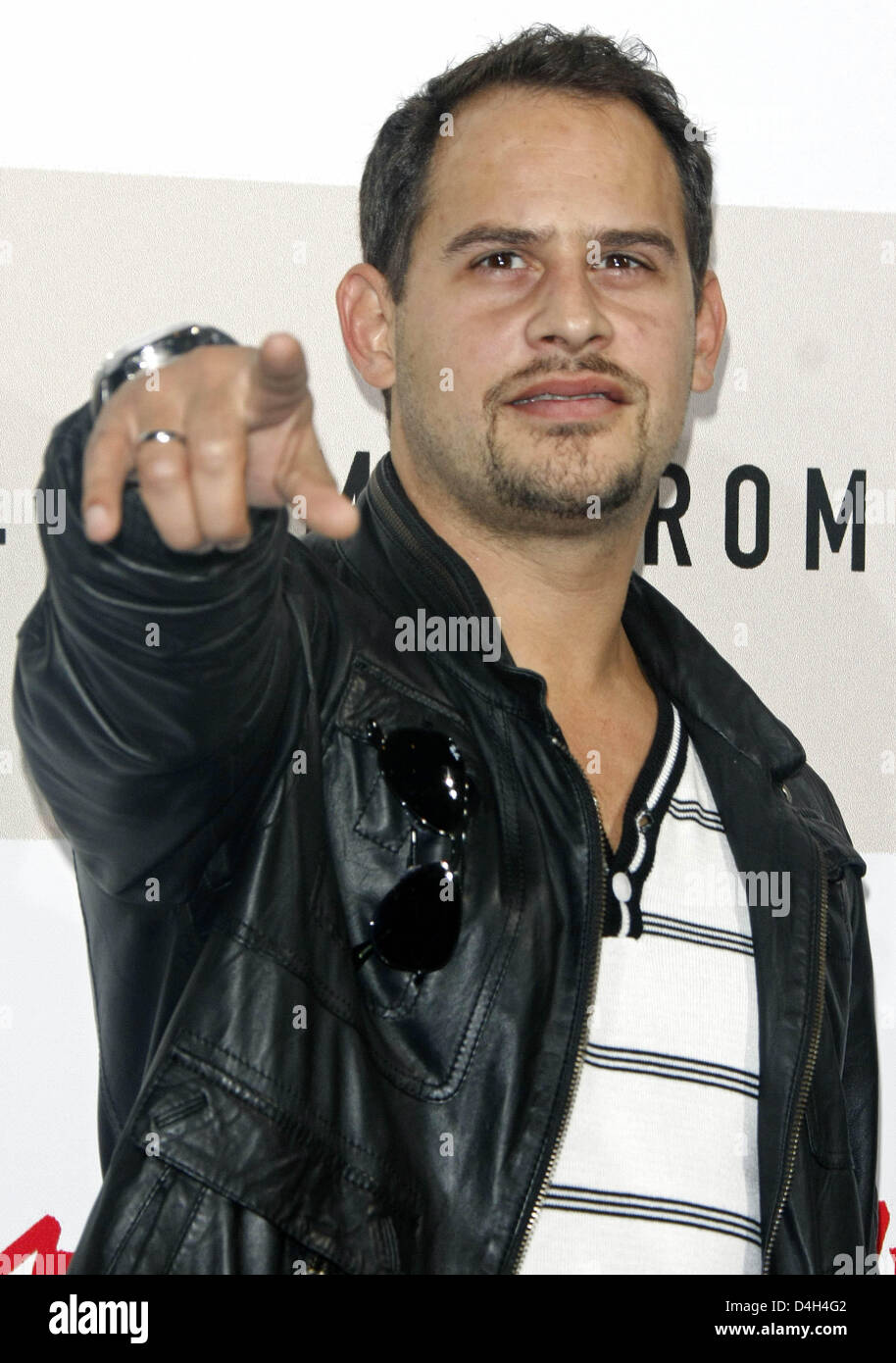 German actor Moritz Bleibtreu poses as he arrives for the press