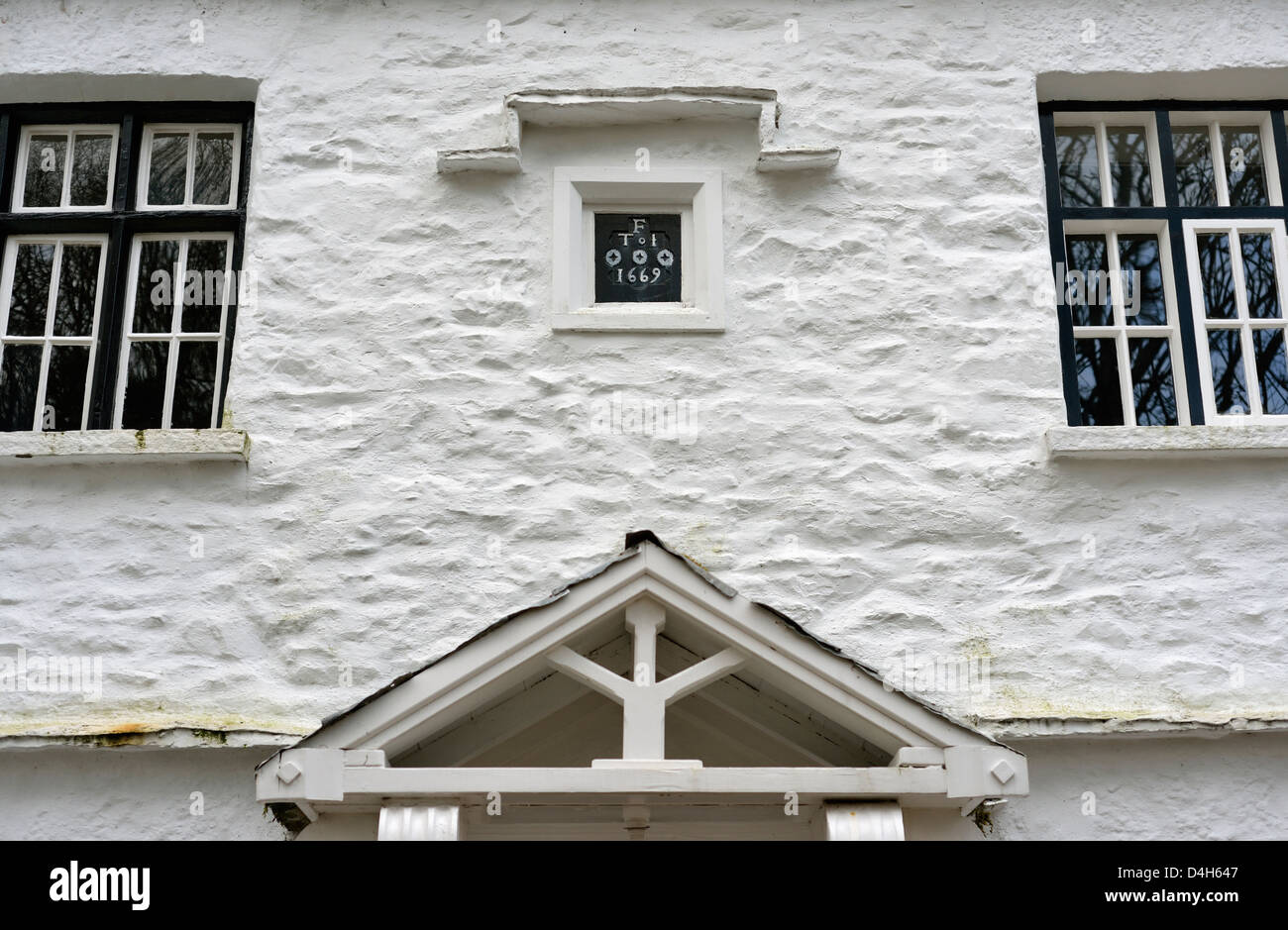 Datestone. Grandy Nook, Low Fellside, Kendal, Cumbria, England, United Kingdom, Europe. Stock Photo