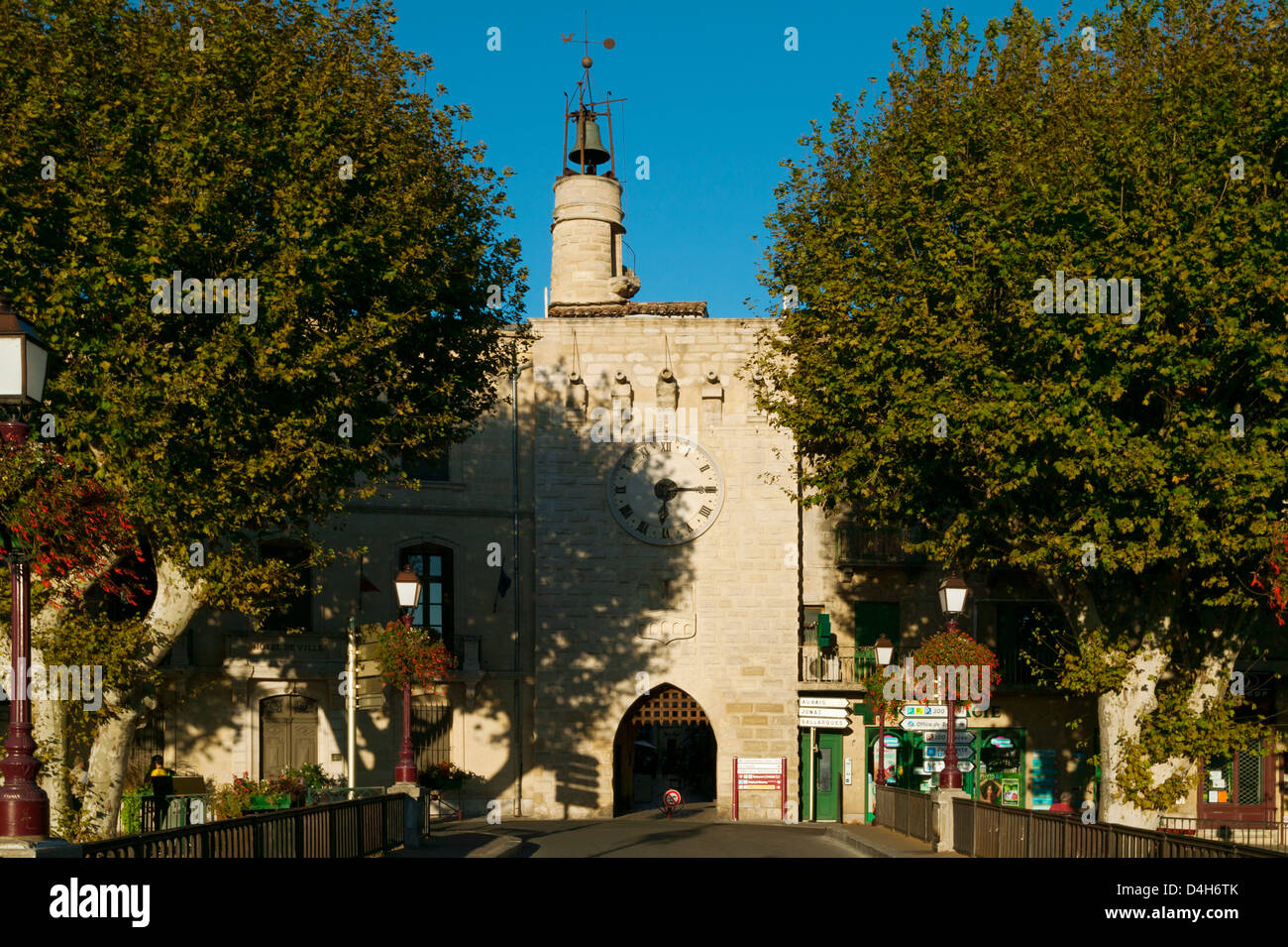 The Main Gate At Sommieres,Gard, Languedoc-Roussillon, France Stock Photo