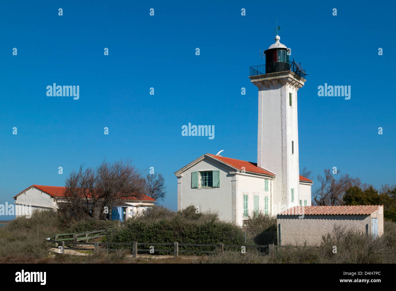 The Lighthouse Of La Gacholle,Natural Regional Nature Park Of Camargue, France Stock Photo