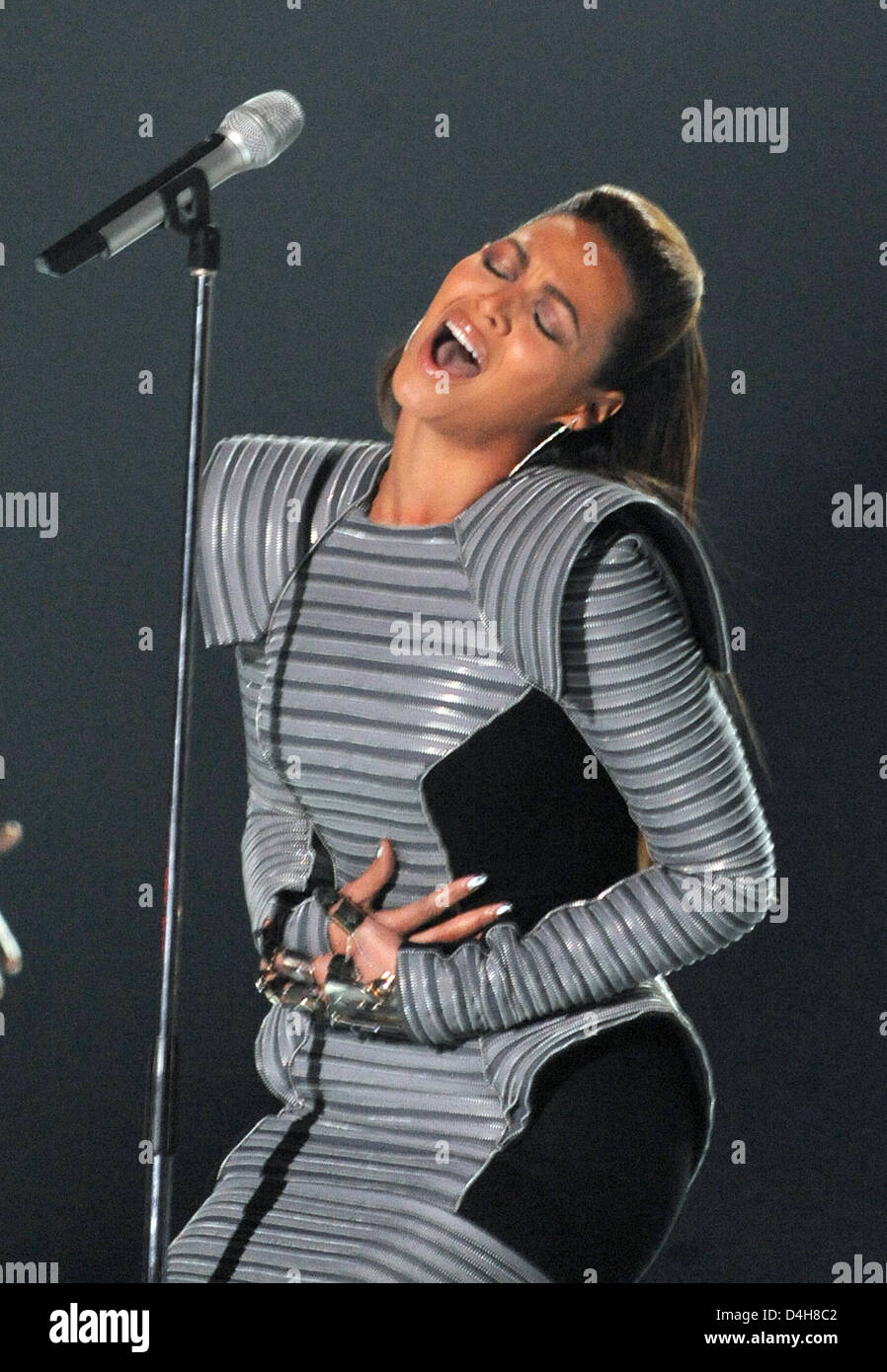 US singer Beyonce performs during the award ceremony of the MTV Europe ...
