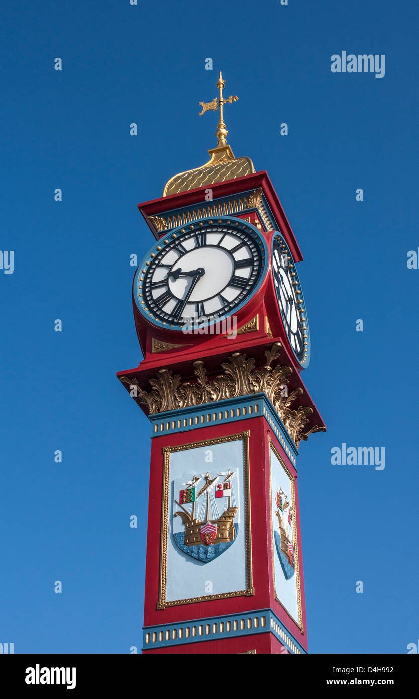 Weymouth Town Clock Esplanade Dorset Stock Photo