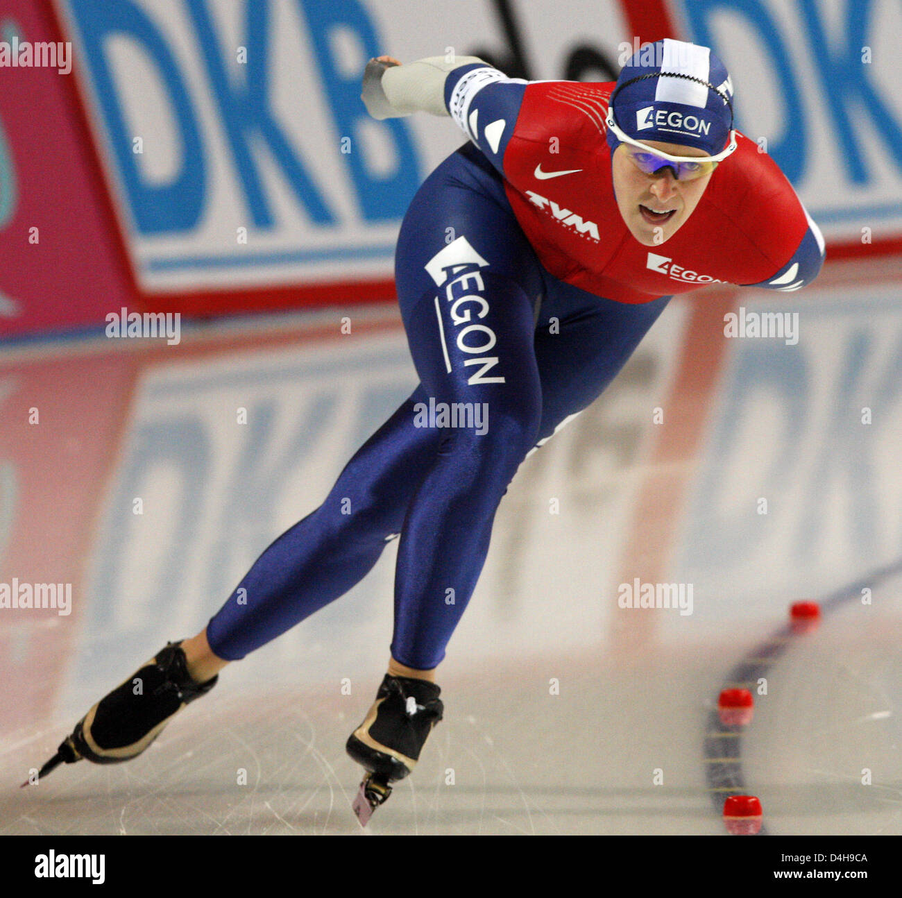 Dutch ice speed skater Ireen Wuest is pictured at the start of the 