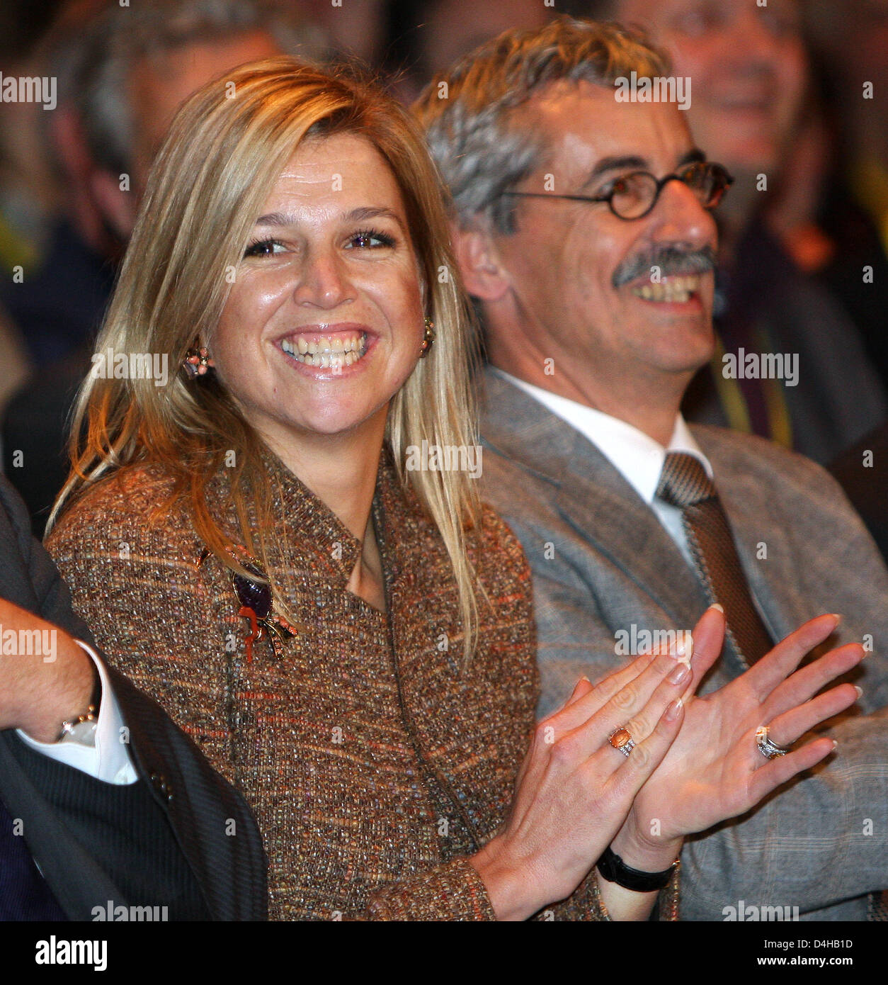 Dutch Princess Maxima attends the first national event of the Neighbourhood Alliance in the Van Nelle Factory in Rotterdam, The Netherlands, 20 November 2008. In the meeting, social neighbourhood structures in cities, villages and rural areas were discussed. Photo: Albert Philip van der Werf (NETHERLANDS OUT) Stock Photo