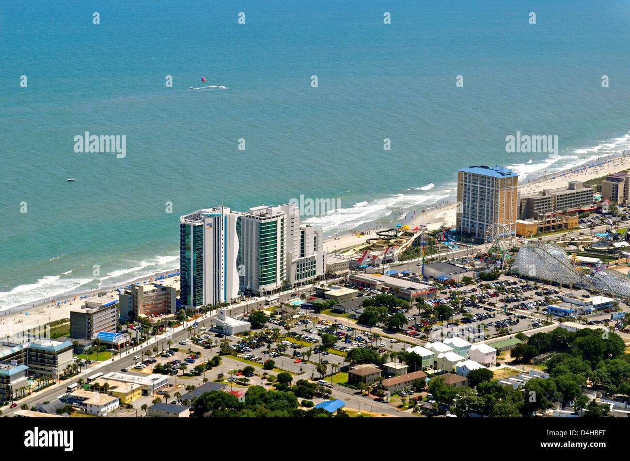 Myrtle Beach Coastline - City View Stock Photo - Alamy