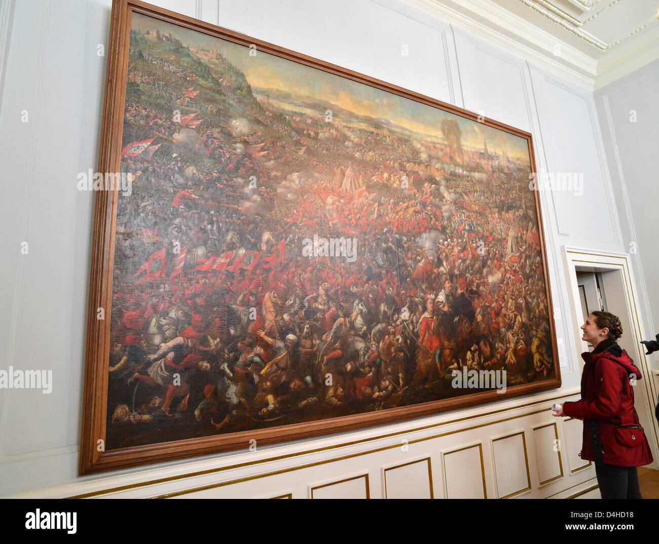 Vintage 1976 Happel German Art Museum Exhibition Poster Vintage 1976 Happel German Art Museum Exhibition Poster