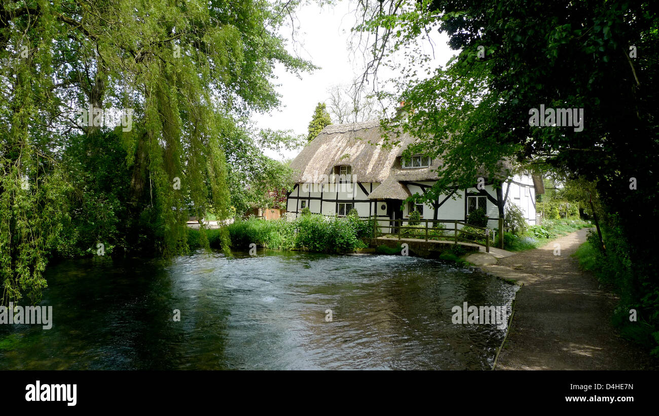 Cottage in the English countryside (Alresford, Hampshire). Stock Photo