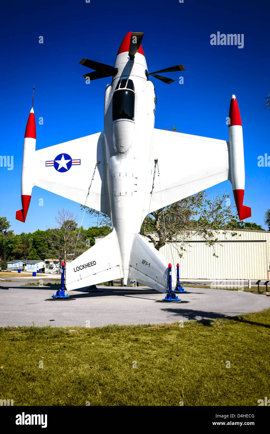 A Lockheed XFV plane outside the Sun n Fun Florida Air Museum at ...