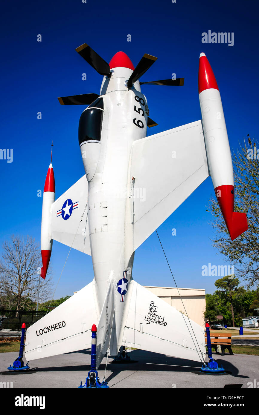 A Lockheed XFV plane outside the Sun n Fun Florida Air Museum at ...