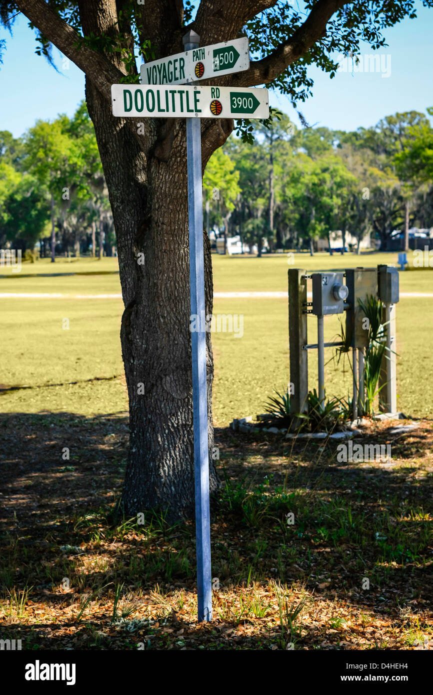 Doolittle Road on the Sun n Fun Airfield at Lakeland Florida Stock