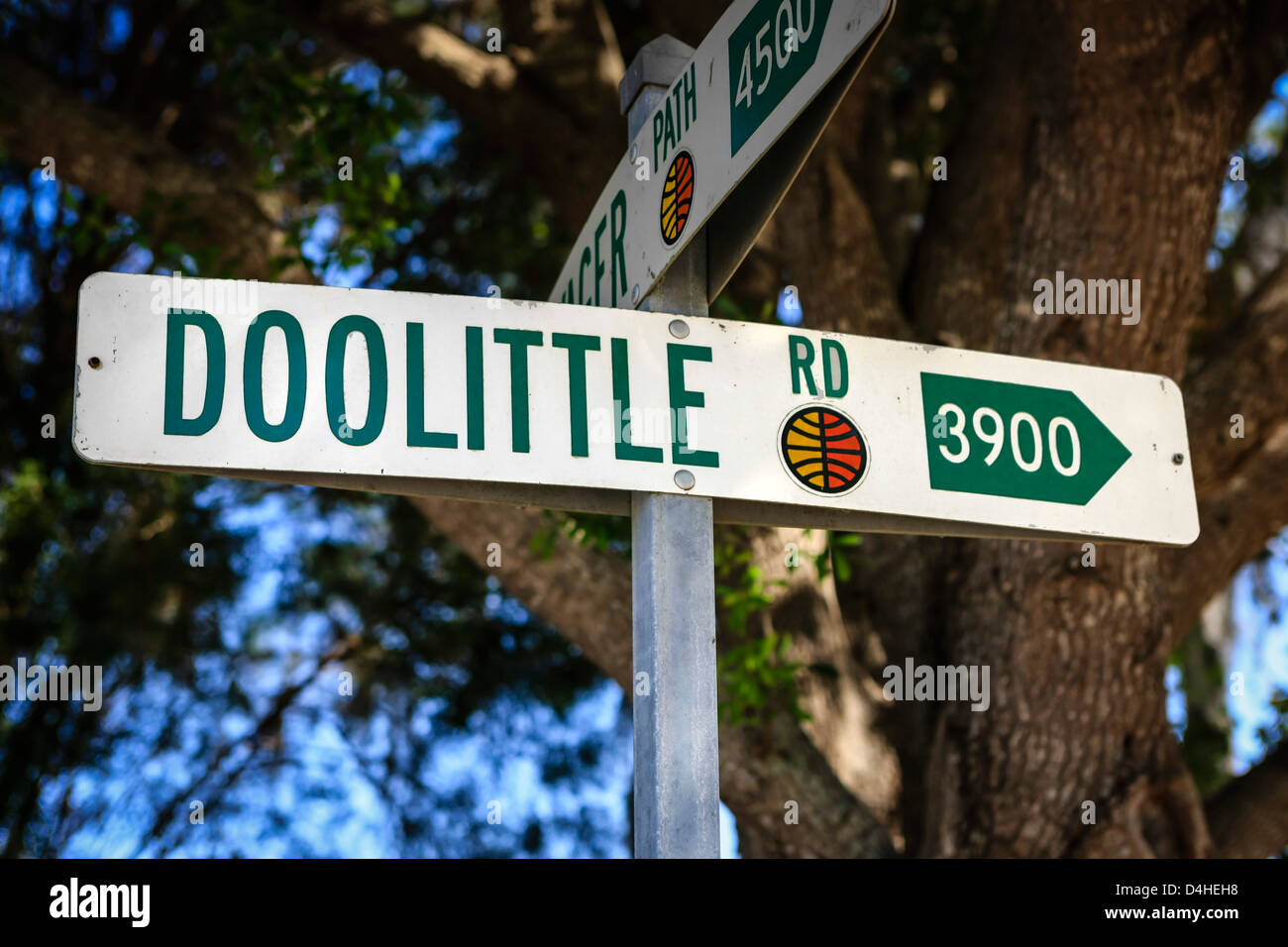 Doolittle Road on the Sun n Fun Airfield at Lakeland Florida Stock Photo