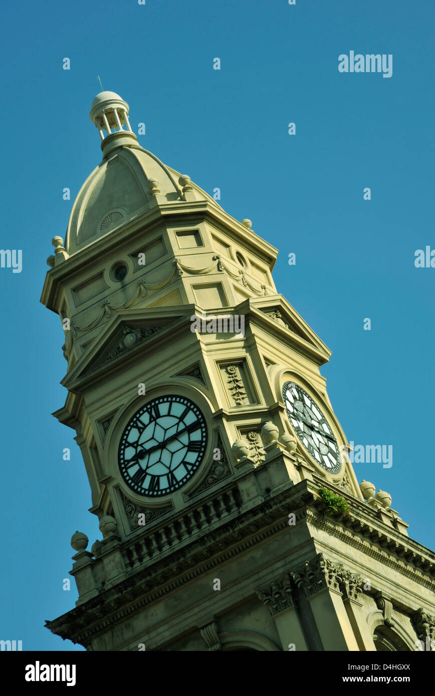 Durban, KwaZuluNatal, South Africa, clock, decorated bell tower, main
