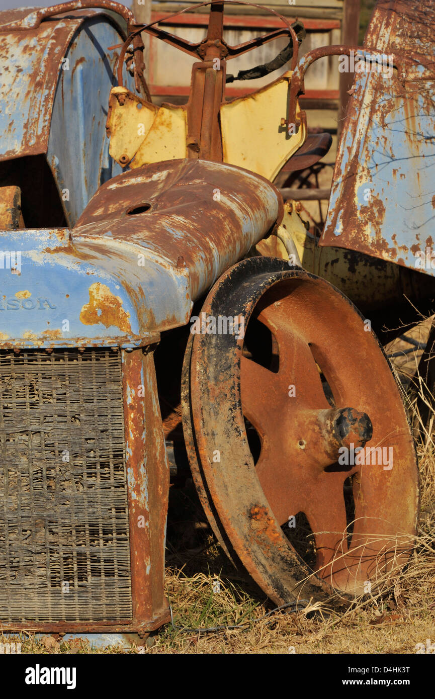 Underberg, KwaZuluNatal, South Africa, rusting steel parts of
