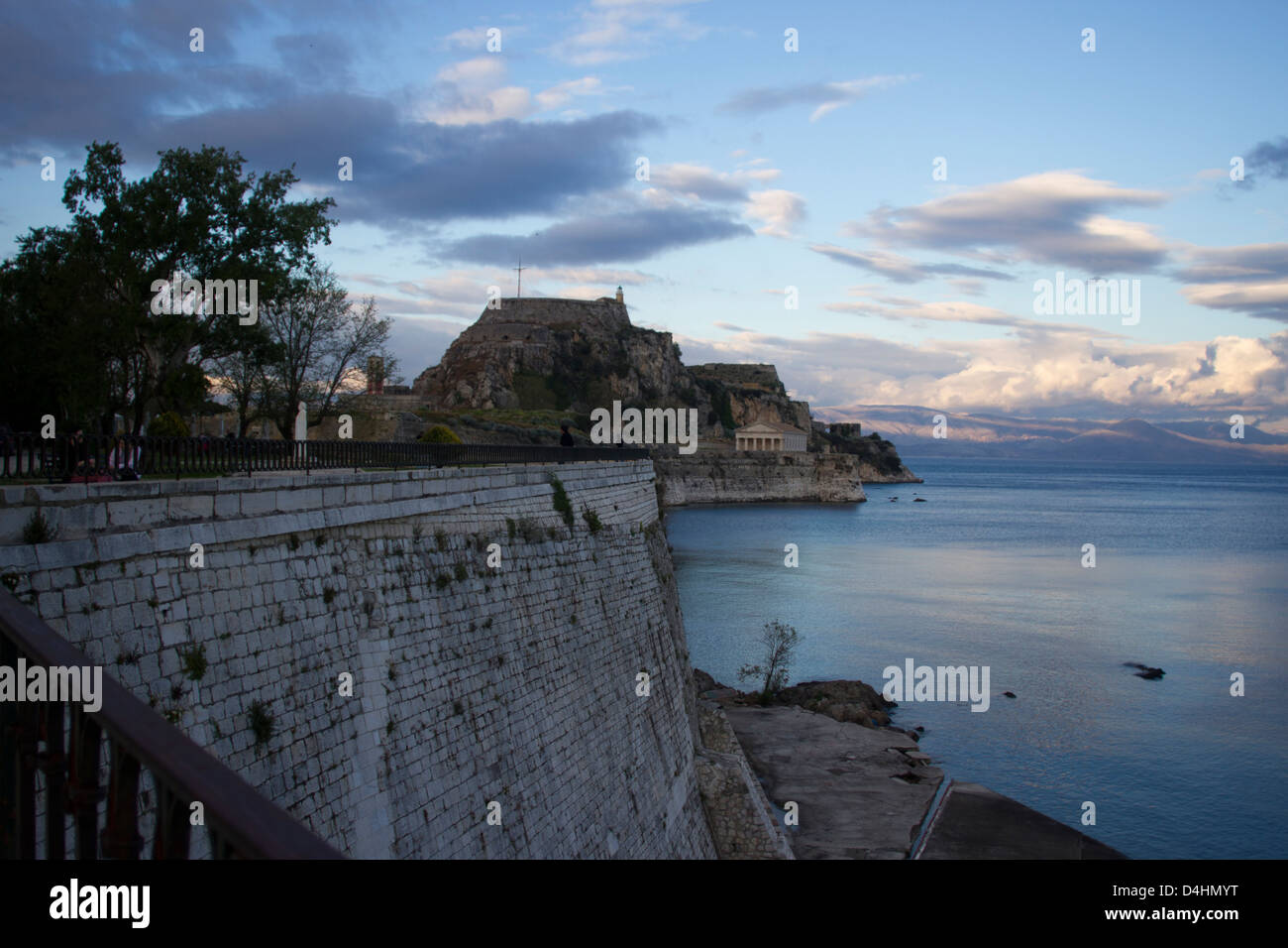 Kerkira fortress in Corfu Town, Greece Stock Photo
