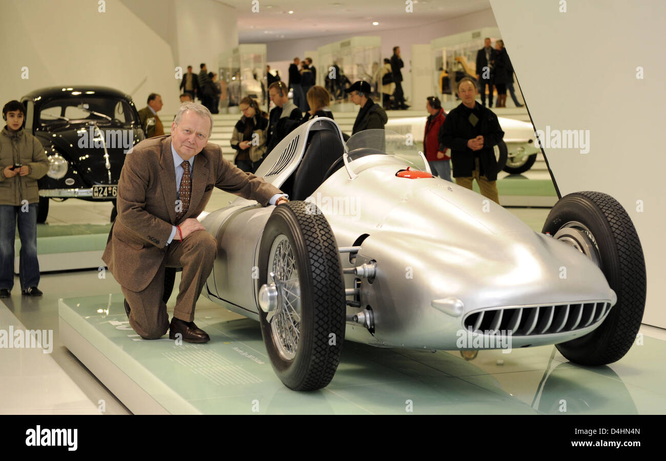 CEO of Porsche Automobil Holding Wolfgang Porsche poses at a Porsche