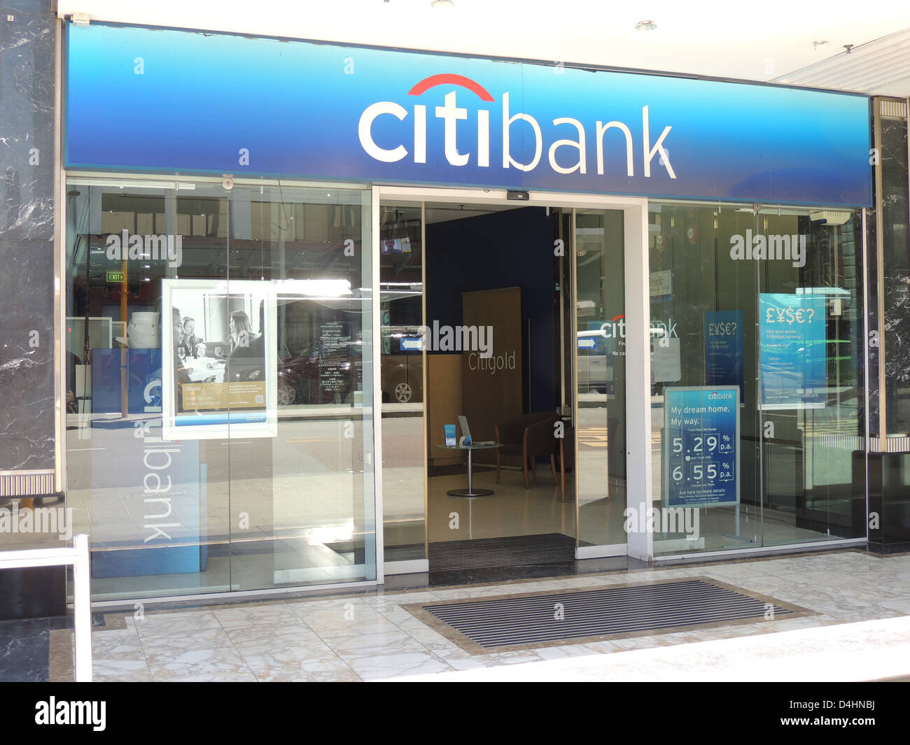 CITIBANK branch in Perth, Australia. Photo Tony Gale Stock Photo